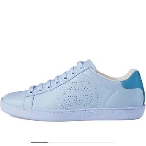 GUCCI Interlocking G Logo Leather Sneakers